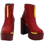 Overwatch 2 Shion Cosplay Boots Red Shoes High Heel Custom Made Any Size