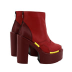 Overwatch 2 Shion Cosplay Boots Red Shoes High Heel Custom Made Any Size