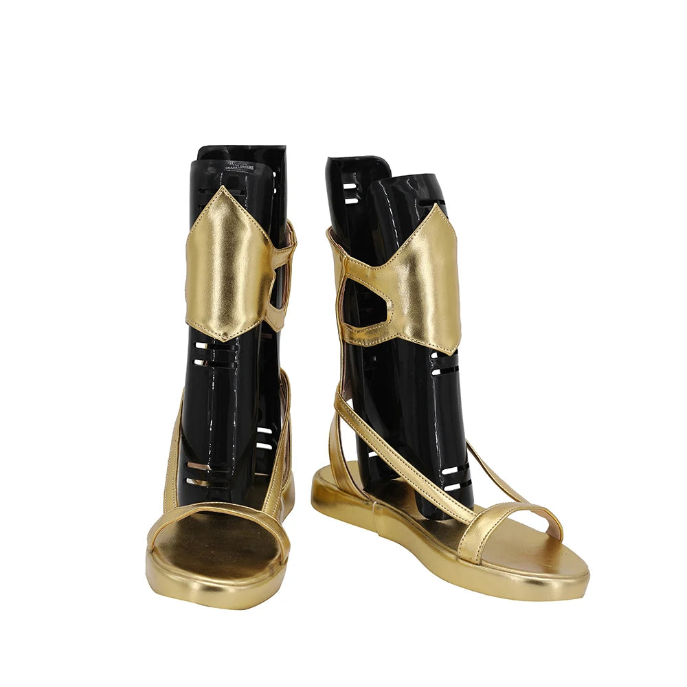 Fate Grand Order FGO Dioscuri the Gemini Twins Cosplay Boots Golden Sandals
