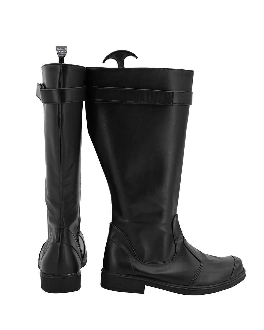 Bottes de cosplay de Poe Dameron (Star Wars 8 : Les Derniers Jedi), noires, sur mesure, unisexe 