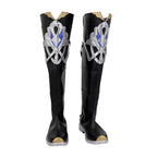 Bottes de cosplay d'Albedo de Genshin Impact, chaussures noires Kreideprinz, cosplay sur mesure