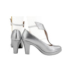 Fate Grand Order Saber Cosplay Shoes Silver Boots