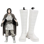 Bottes de cosplay Star Wars Ben Solo, chaussures en cuir blanc, fabriquées sur mesure, toutes tailles pour adultes et enfants 