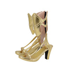 Fate Grand Order FGO Dioscuri the Gemini Twins Cosplay Boots Golden Sandals