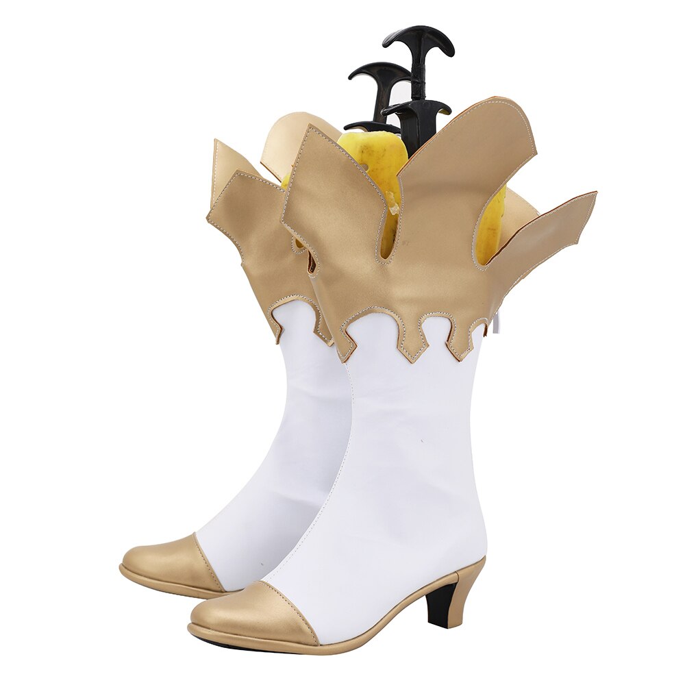Bottes de cosplay Genshin Impact Paimon à talons bas, fabriquées sur mesure, toutes tailles, unisexe