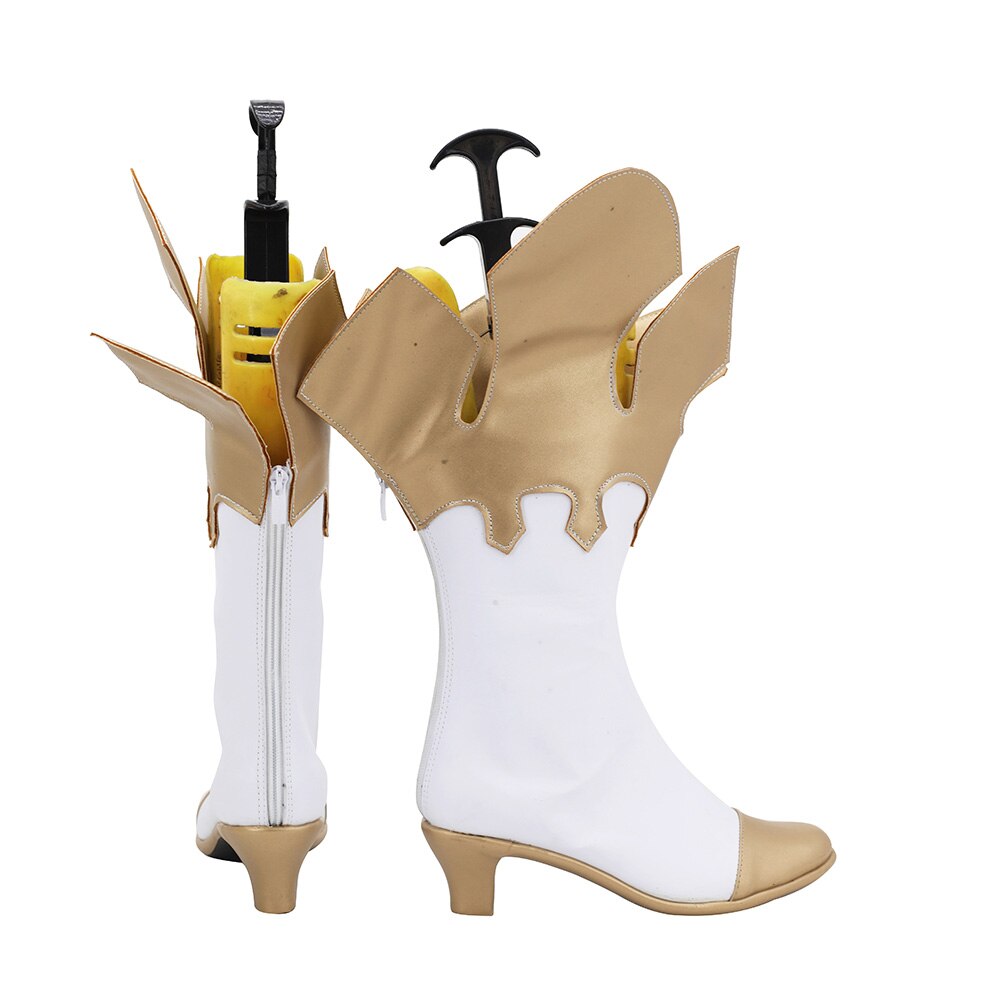 Bottes de cosplay Genshin Impact Paimon à talons bas, fabriquées sur mesure, toutes tailles, unisexe