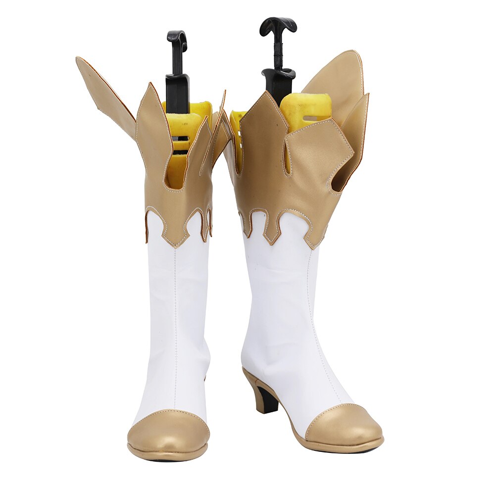 Bottes de cosplay Genshin Impact Paimon à talons bas, fabriquées sur mesure, toutes tailles, unisexe