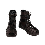 Fate Grand Order FGO Romulus Cosplay Boots Customized Brown Sandals