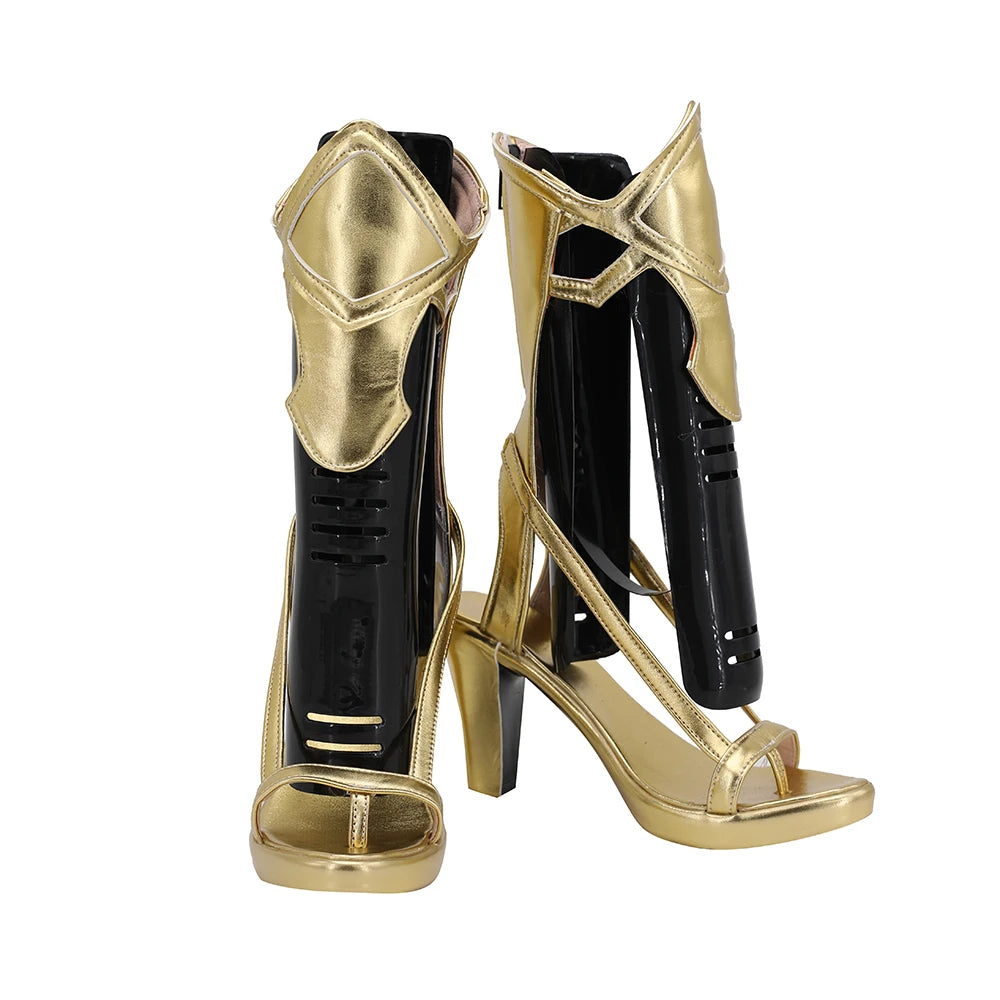 Fate Grand Order FGO Dioscuri the Gemini Twins Cosplay Boots Golden Sandals