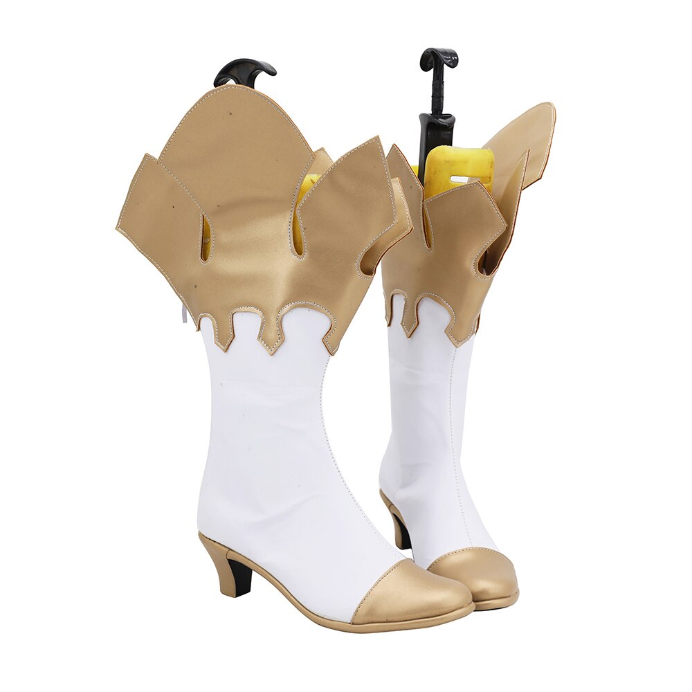 Bottes de cosplay Genshin Impact Paimon à talons bas, fabriquées sur mesure, toutes tailles, unisexe