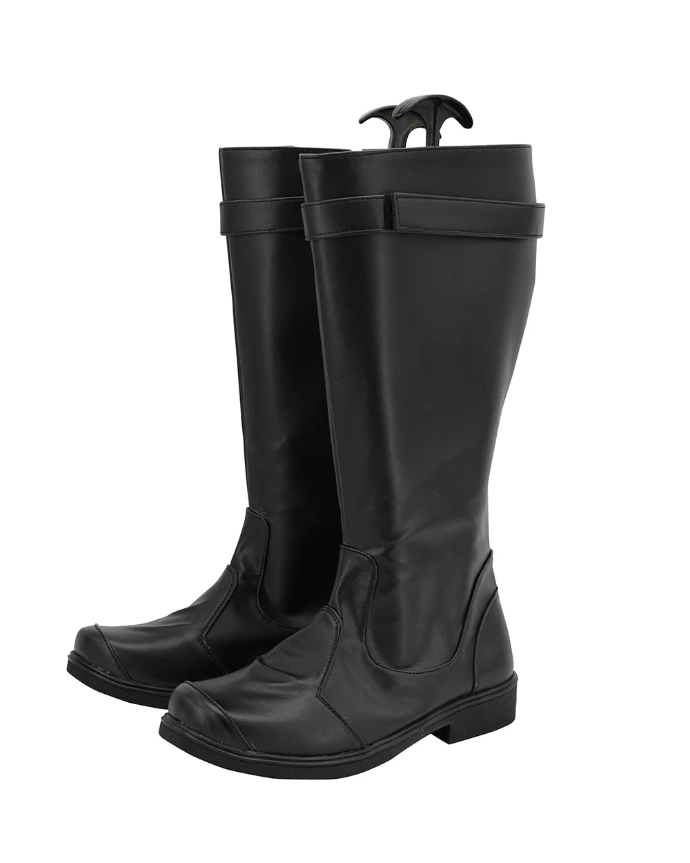 Bottes de cosplay de Poe Dameron (Star Wars 8 : Les Derniers Jedi), noires, sur mesure, unisexe 