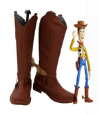 Bottes de cosplay du shérif Woody de Toy Story, chaussures marron sur mesure