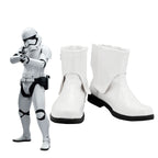 Bottes de cosplay de soldat blanc Star Wars 7 : Le Réveil de la Force, chaussures blanches sur mesure 