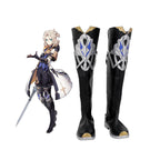 Bottes de cosplay d'Albedo de Genshin Impact, chaussures noires Kreideprinz, cosplay sur mesure