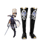 Genshin Impact Albedo Cosplay Boots Kreideprinz Black Shoes Cosplay Custom Made