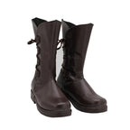 Bottes de cosplay Star Wars 8 : Les Derniers Jedi Rey Skywalker, chaussures marron sur mesure 