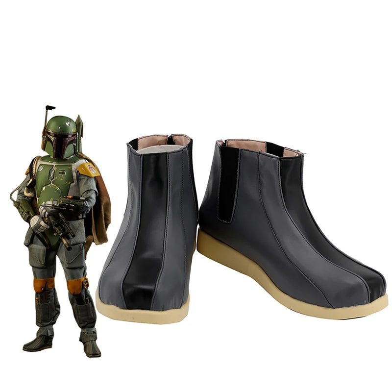 Star Wars Boba Fett Cosplay Boots Leather Shoes Custom Made