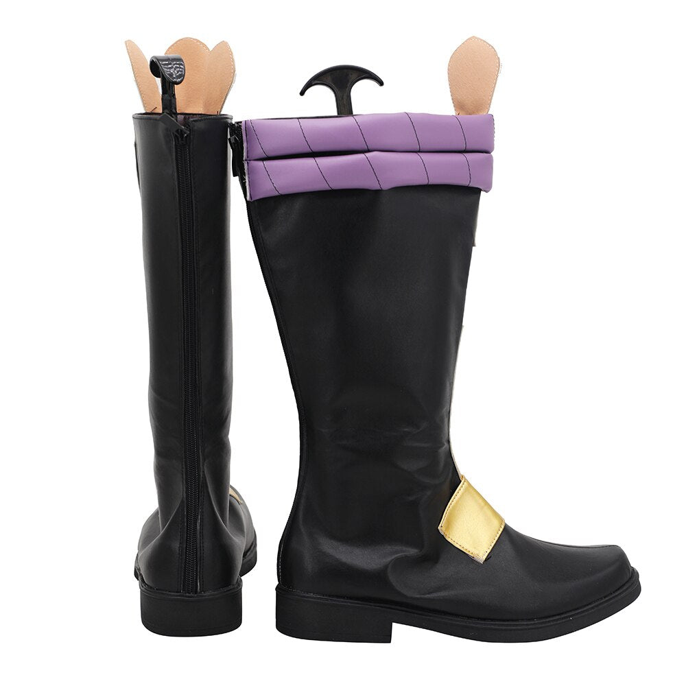 Genshin Impact Xiao Bottes de cosplay Alatus noires, chaussures de cosplay sur mesure