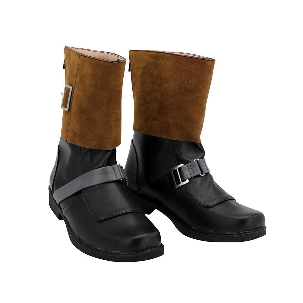 Bottes de cosplay Cal Kestis (Star Wars Jedi: Fallen Order) en cuir, fabriquées sur mesure, toutes tailles. 