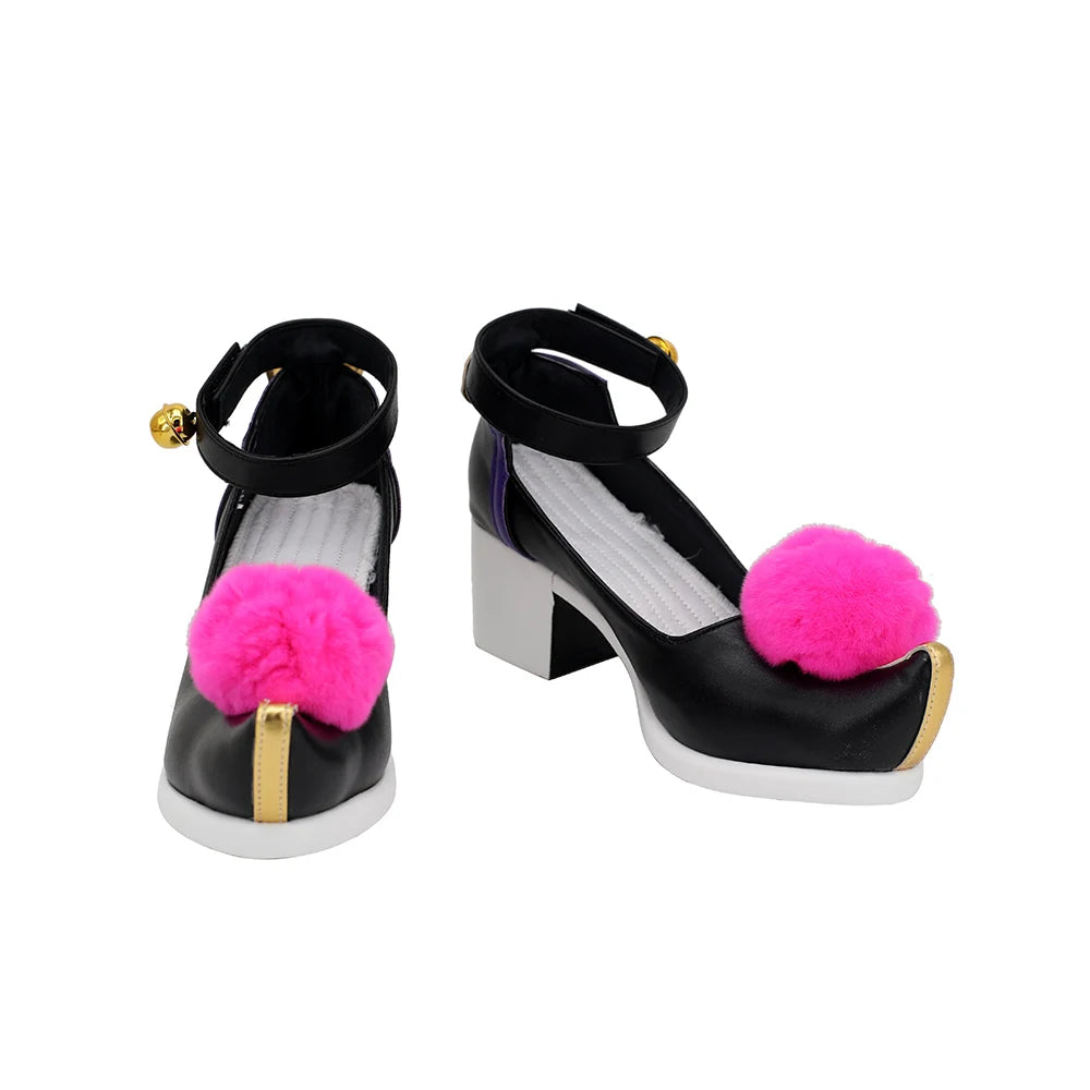 Genshin Impact Qiqi Cosplay Shoes Qiqi High Heel Shoes Cosplay Custom Made Any Size4