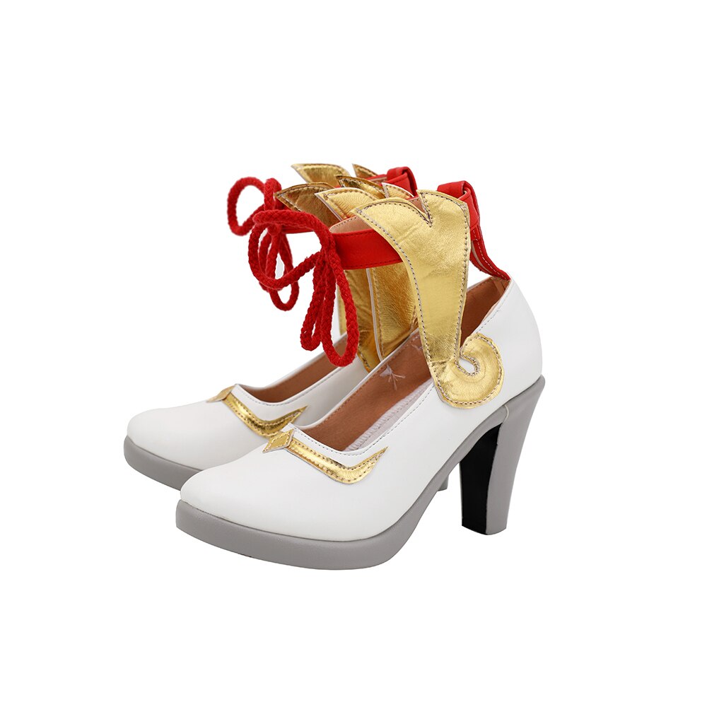 Chaussures de cosplay Genshin Impact Ganyu, bottes à talons hauts, fabriquées sur mesure, toutes tailles, unisexe