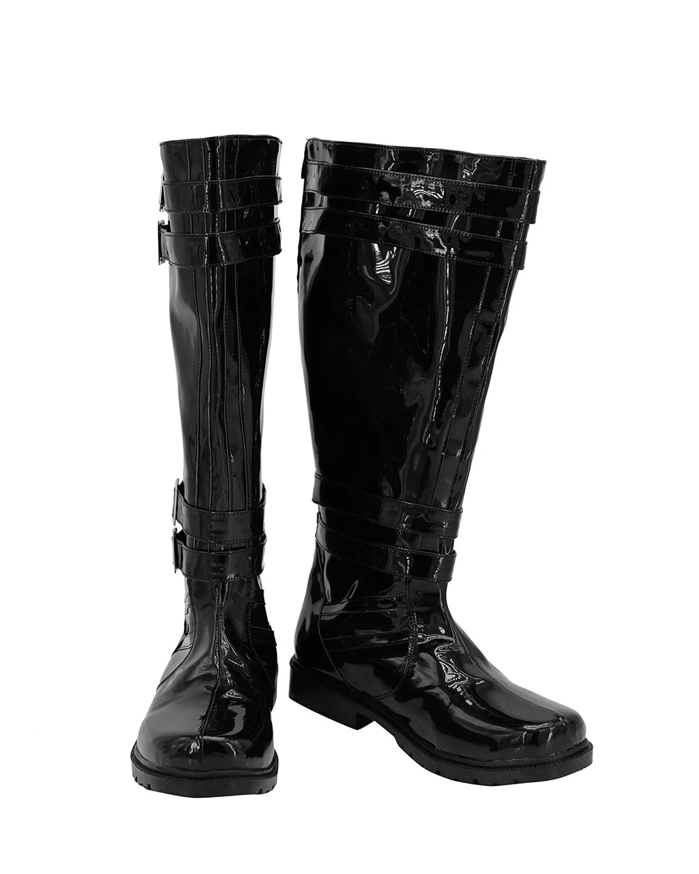 Bottes de cosplay Star Wars Kylo Ren Ben Solo noires, fabriquées sur mesure à toutes les tailles. 