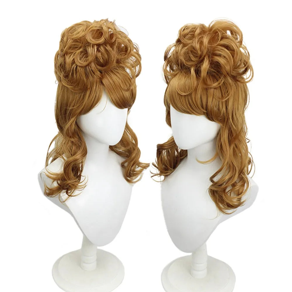 Lady Gaga Die With a Smile Inspired Long Curly Hair Cosplay Wig Retro 60s 70s Vintage Style