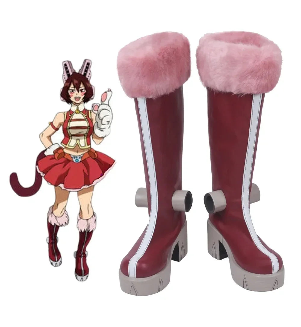 Mandalay Cosplay Boots My Hero Academia Shino Sosaki Green Boots | MiDicosplay