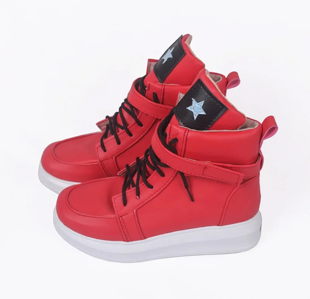 Persona5 Dancing in Starlight Anne Takamaki Cosplay Boots Red Shoes