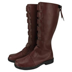 Star Wars Qui Gon Jinn Cosplay Boots Jedi Knight Brown Shoes
