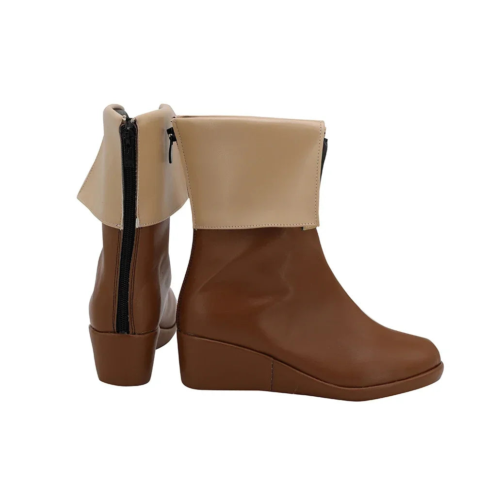 The Rising of the Shield Hero Raphtalia Cosplay Boots Brown Shoes