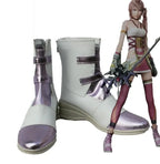Final Fantasy 13 Serah Farron Cosplay Boots White Shoes