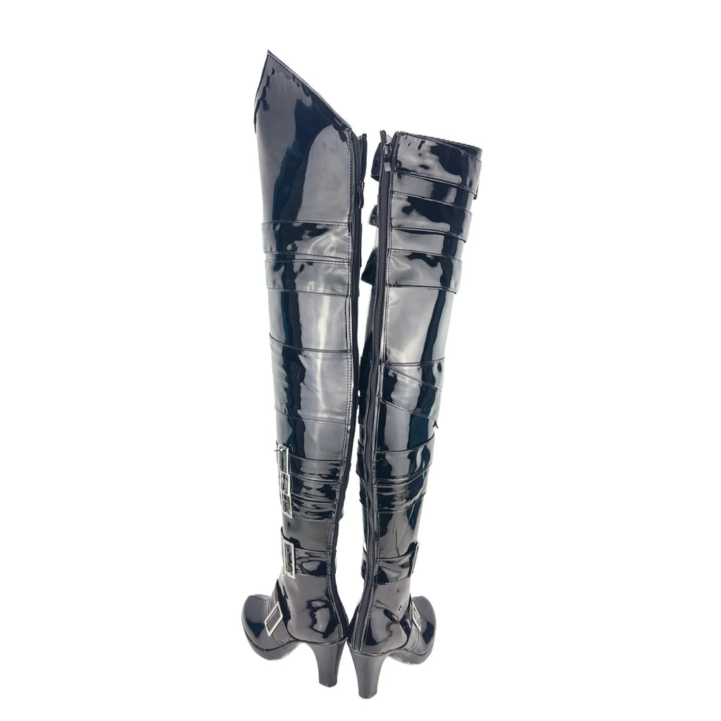 Chaussures de cosplay Black Butler Undertaker, bottines personnalisées toutes tailles 