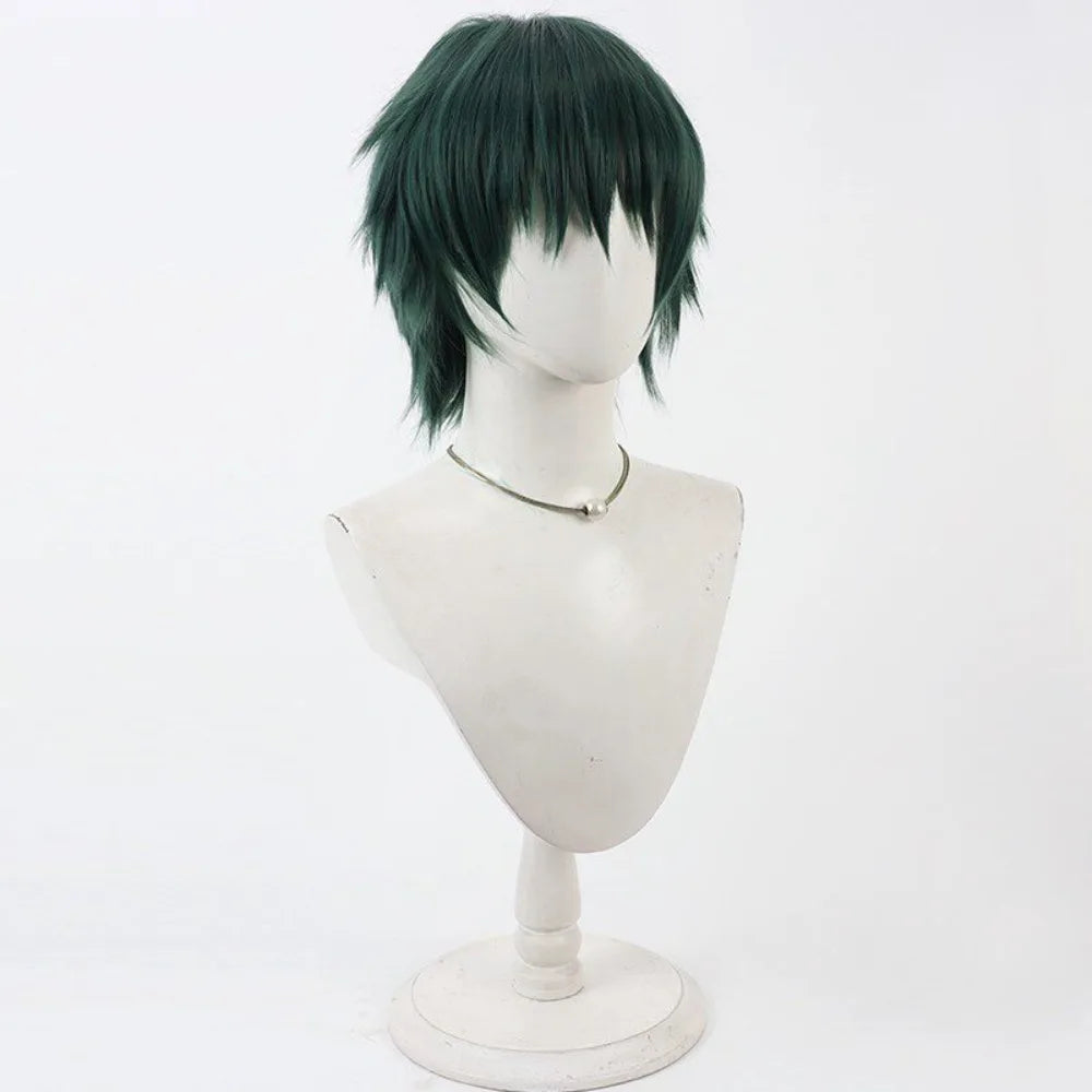 Jujutsu Kaisen Zenin Maki Cosplay Wig Season 3 Dark Green Short Hair