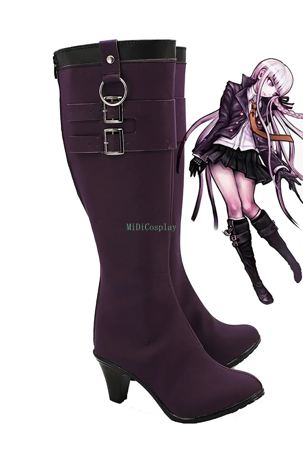 Danganronpa Kyoko Kirigiri Cosplay Boots High Heel Shoes Custom Made