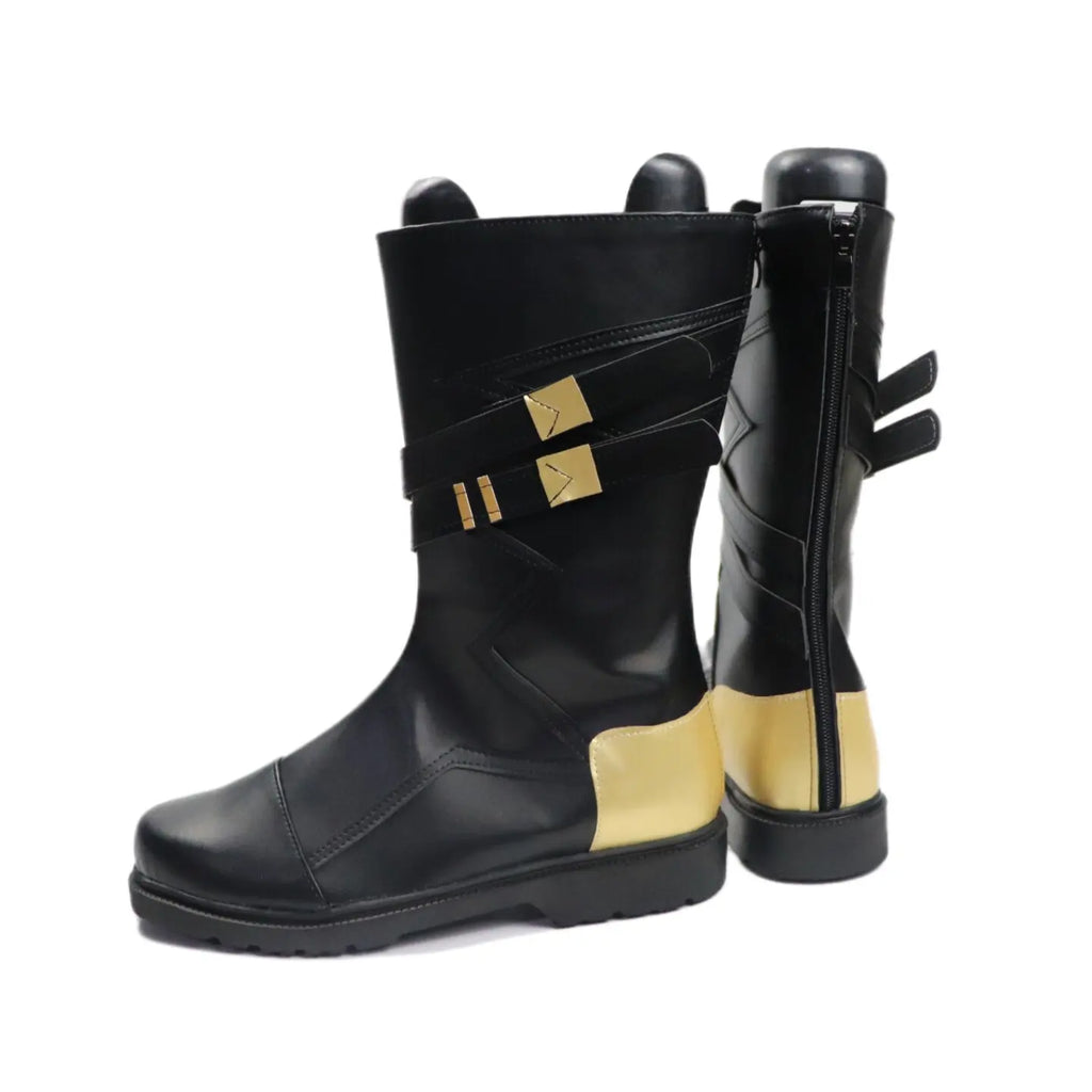 Arknights Młynar Cosplay Shoes Black Boots Custom Made