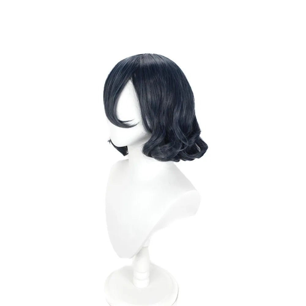 Black Clover Secre Swallowtail Cosplay Wig Blue Grey Wavy Hair