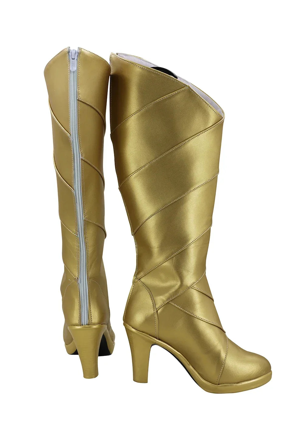 Bottes de cosplay Nitocris de Fate Grand Order (FGO) à talons hauts dorés, faites sur mesure
