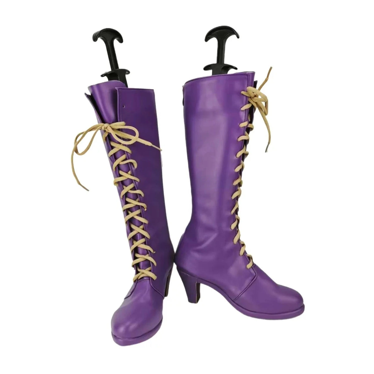 Sailor Moon Saturn Cosplay Boots Purple Shoes High Heel Custom Made
