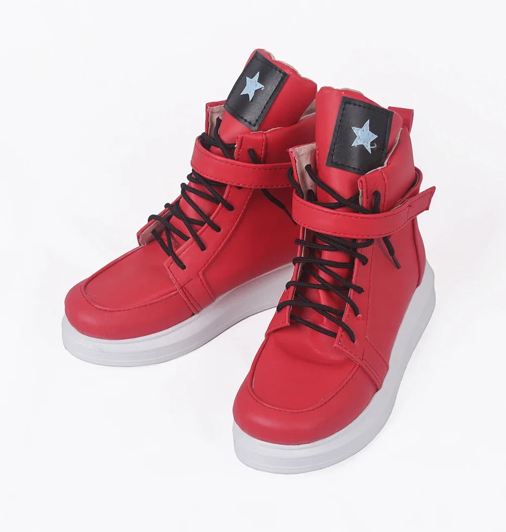 Persona5 Dancing in Starlight Anne Takamaki Cosplay Boots Red Shoes