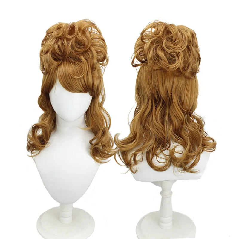 Lady Gaga Die With a Smile Inspired Long Curly Hair Cosplay Wig Retro 60s 70s Vintage Style