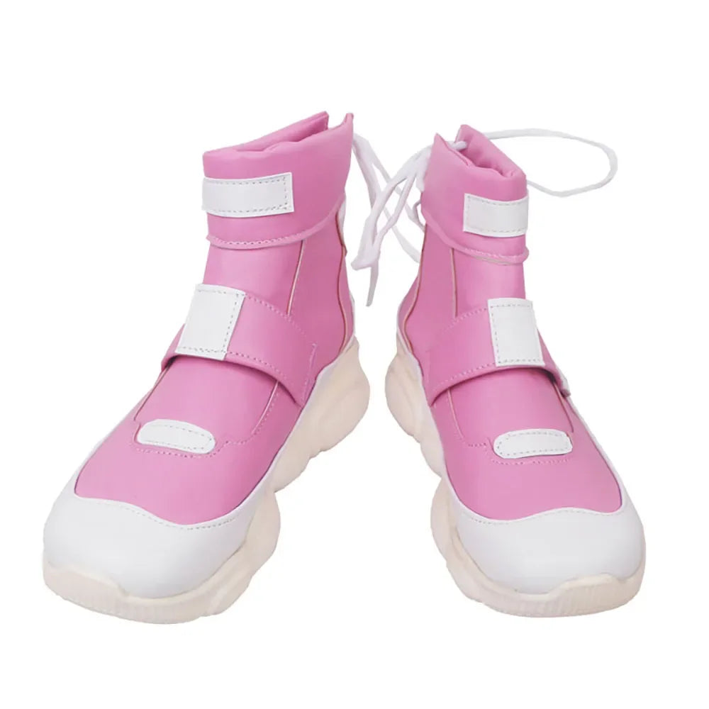 Overwatch 2 Kiriko Cosplay Boots Pink Red Shoes Custom Made
