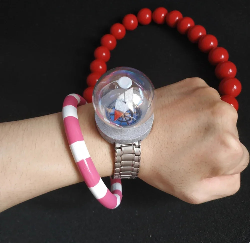 One Piece Portgas D. Ace Necklace Bracelet Log Pose Bag Cosplay Pointer Watch Cosplay Prop