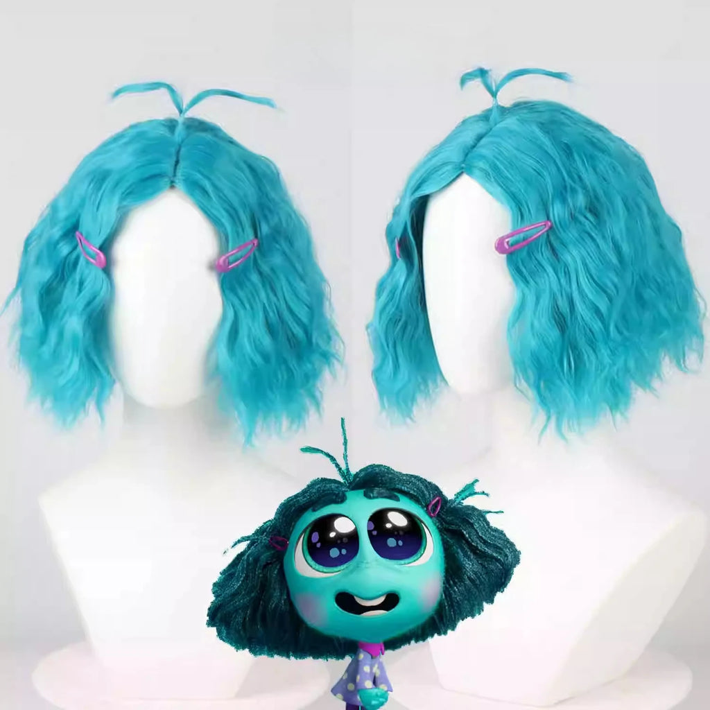 Inside Out Cosplay Wig Full Set for Disgust Sadness Joy Fear Anger Anxiety All Characters Hair
