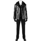 Resident Evil Biohazard Leon Kennedy Cosplay Costume Leather Jacket & Pants Full Set