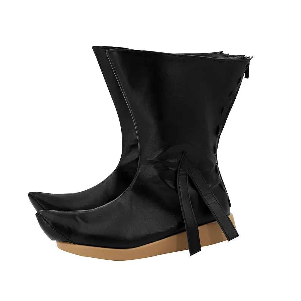 Final Fantasy XIV Krile Baldesion Cosplay Boots Black Shoes