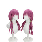 Frieren Beyond Journey's End Aura Cosplay Wig Pink Purple Braided Hair