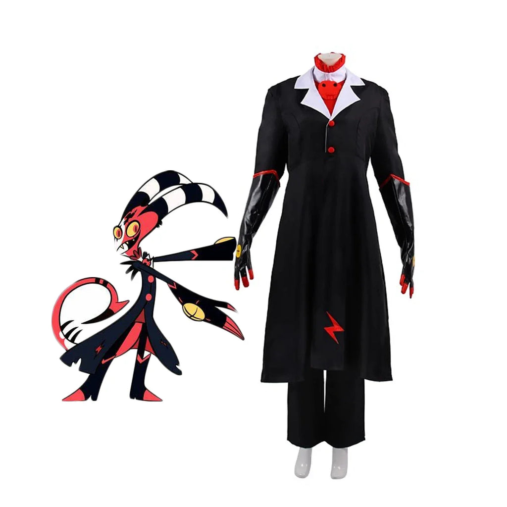 Hazbin Hotel Blitzo Cosplay Costume Black Suit Full Set