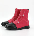 Dragon Ball Bulma Cosplay Shoes Red Boots Custom Made Any Size