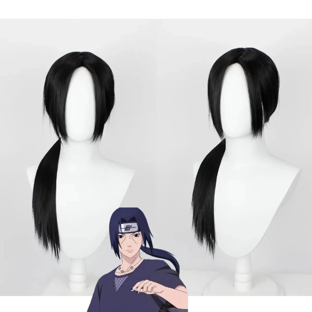 Naruto Itachi Uchiha Cosplay Wig Long Straight Black Anime Hair | MiDicosplay